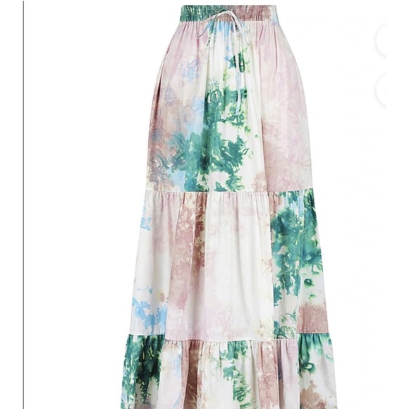 SWF Suit One Shoulder Puff Sleeve Crop Top and maxi skirt - Picture 15 of 15